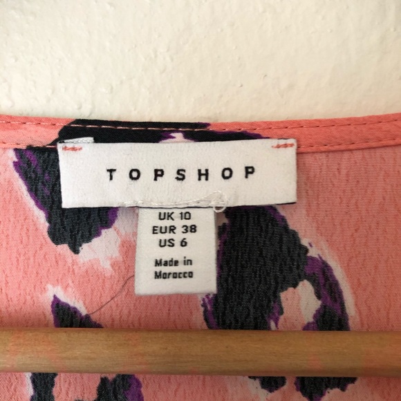 Topshop Blair Leopard Print Wrap Ruffle Mini Dress - Picture 9 of 10